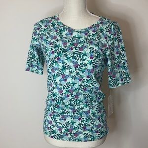 Top /blouse size S floral pattern new with tags fast shipping